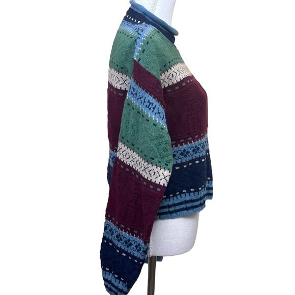 Runway Aztec sweater, Nordic, Fair Isle, ski lodge, grandpa core, cozy, 80s/90s - Picture 2 of 7